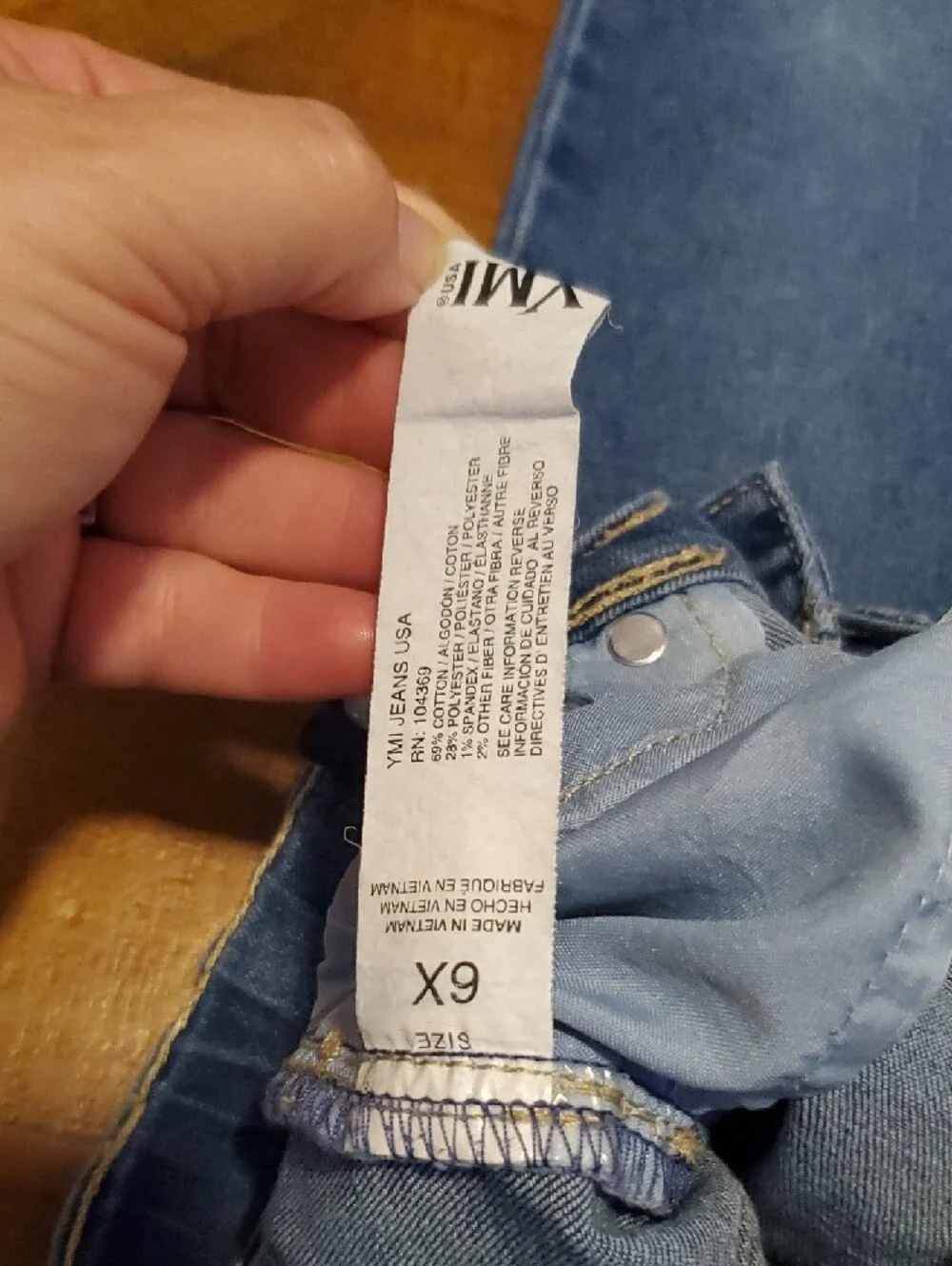 Kids High-Rise Blue Button-Front Denim Jeans
